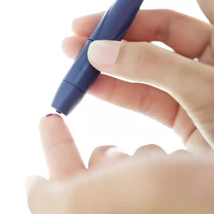 Clôture sanguine pour mesurer le sucre avec le diabète